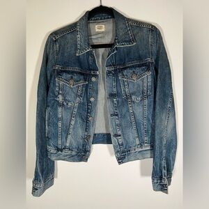 Citizens of Humanity Bamford classic Denim jacket $398 distressed festival sz S